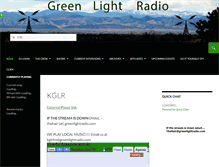 Tablet Screenshot of greenlightradio.com
